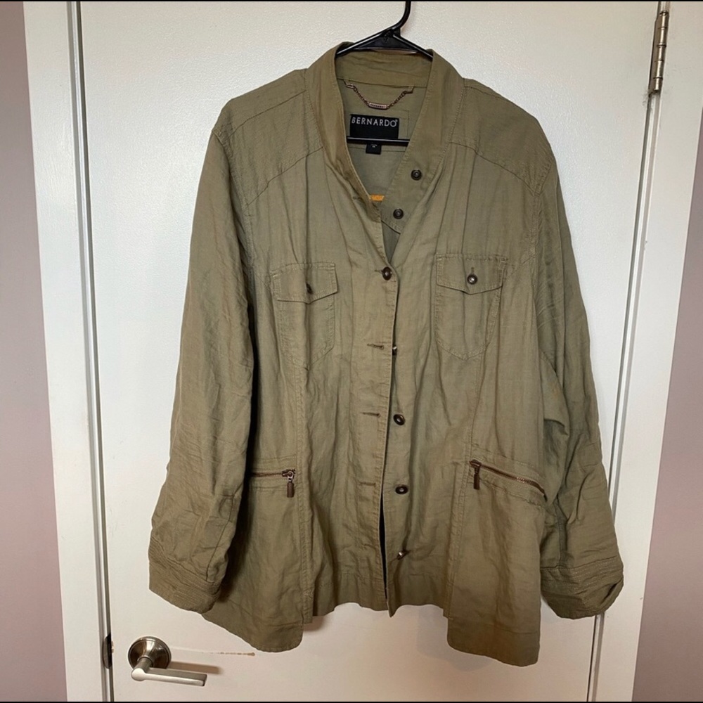 Bernardo Military Inspired Light Weight  Blazer